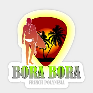 Bora Bora Night Party Sticker
